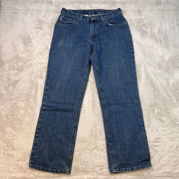 Carhartt Jeans Womens Size 10x30 Straight Leg Cotton Measures 30x30 - Picture 1 of 9